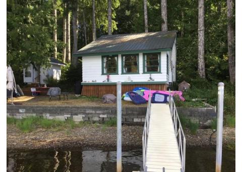 Waterfront lake cabin