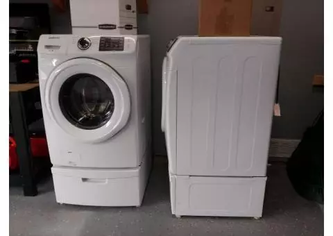 Samsung Front Loading Washer and Gas Dryer